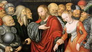 Christ and the Woman Taken in Adultery - Lucas The Younger Cranach