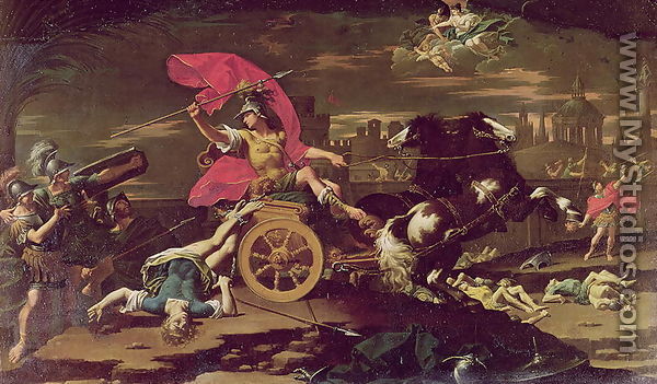 Achilles Dragging the Body of Hector around the Walls of Troy - Donato Creti
