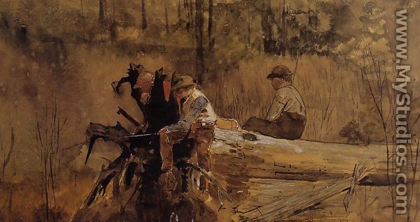 Waiting for a Bite I - Winslow Homer