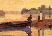 Sunset: Beaching the Boat - Winslow Homer
