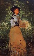 The Butterfly Girl - Winslow Homer