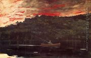 Sunrise, Fishing in the Adirondacks - Winslow Homer
