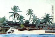 Negro Cabins and Palms - Winslow Homer