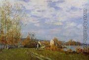 Banks of the Seine at Bougival - Alfred Sisley