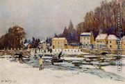 The Blocked Seine at Port-Marly - Alfred Sisley