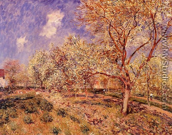 Spring at Veneux - Alfred Sisley