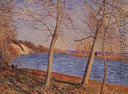 Riverbank at Veneux - Alfred Sisley