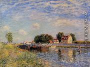 Saint-Mammes, Ducks on Canal - Alfred Sisley