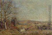 The Plain of Veneux, View of Sablons - Alfred Sisley