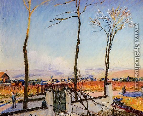 Winter Sun, Moret - Alfred Sisley