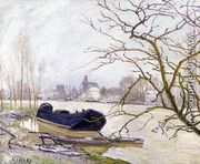 The Loing at High Water - Alfred Sisley