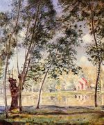 Sunny Afternoon - Willows by the Loing - Alfred Sisley