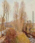 Path along the Loing Canal - Alfred Sisley