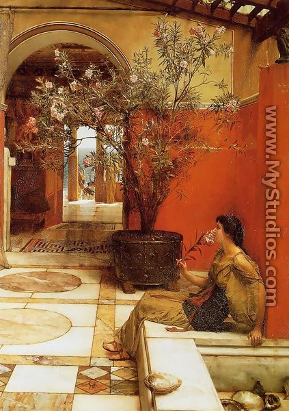 An Oleander - Sir Lawrence Alma-Tadema