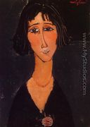 Young Girl Wearing a Rose - Amedeo Modigliani