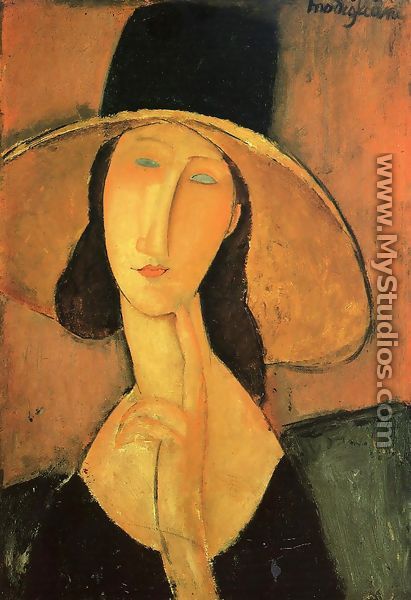 Portrait of a Woman with Hat - Amedeo Modigliani