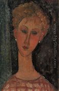 A Blond Wearing Earings - Amedeo Modigliani