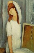 Portrait of Jeanne Hebuterne, Left Arm Behind Her Head - Amedeo Modigliani