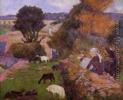 Breton  Shepherdess - Paul Gauguin