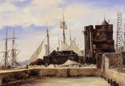 Honfleur - The Old Wharf - Jean-Baptiste-Camille Corot