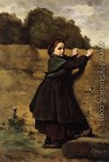 The Curious Little Girl - Jean-Baptiste-Camille Corot