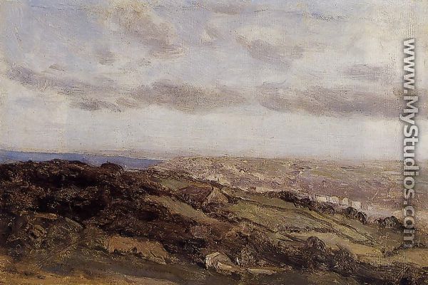 Bologne-sur-Mer, View from the High Cliffs - Jean-Baptiste-Camille Corot