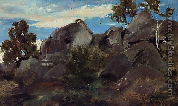Stoller in the Fontainebleau Forest - Jean-Baptiste-Camille Corot