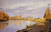 The Seine near Bougival (detail) - Claude Oscar Monet