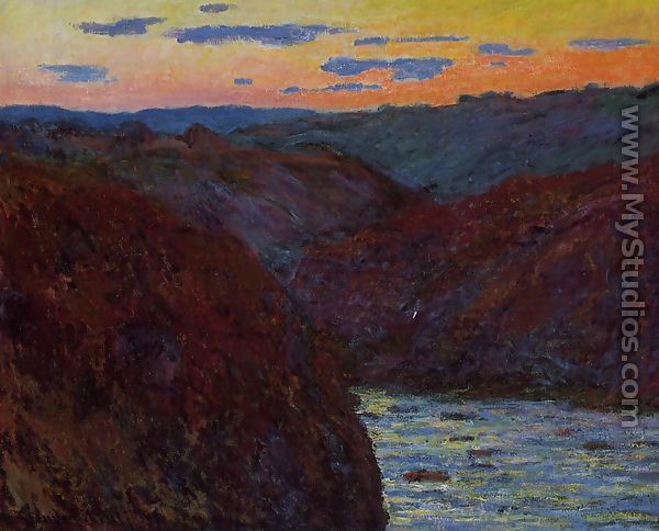 Valley of the Creuse, Sunset - Claude Oscar Monet