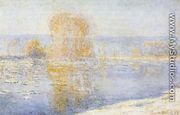 Floating Ice at Bennecourt - Claude Oscar Monet