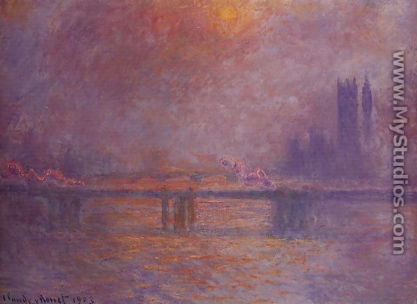 Charing Cross Bridge, The Thames - Claude Oscar Monet