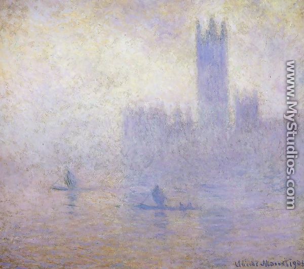Houses of Parliament, Fog Effect I - Claude Oscar Monet