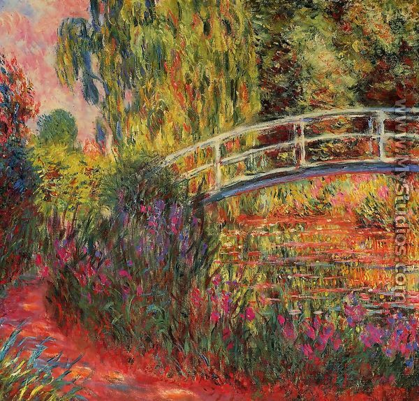 Water-Lily Pond, Water Irises - Claude Oscar Monet