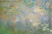 Water-Lily Pond with Irises (left half) - Claude Oscar Monet