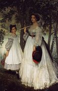 The Two Sisters; Portrait - James Jacques Joseph Tissot