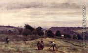 Ville d'Avray - the Heights: Peasants Working in a Field - Jean-Baptiste-Camille Corot