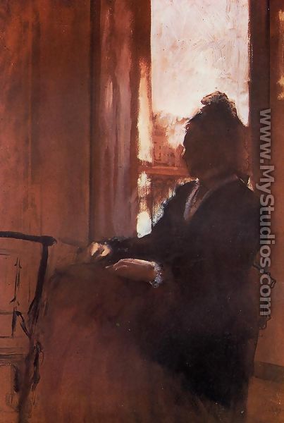 Woman at the Window - Edgar Degas