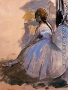 Dancer Seated (study) - Edgar Degas