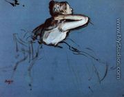 Seated Dancer in Profile - Edgar Degas