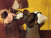 Laundress Carrying Linen - Edgar Degas