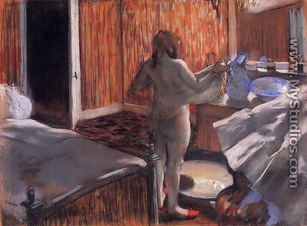 Woman at Her Toilette - Edgar Degas