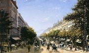 The Boulevad des Italiens, Paris - Edmond Georges  Grandjean
