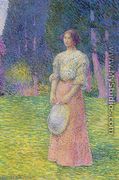 Woman in a Garden - Hippolyte Petitjean