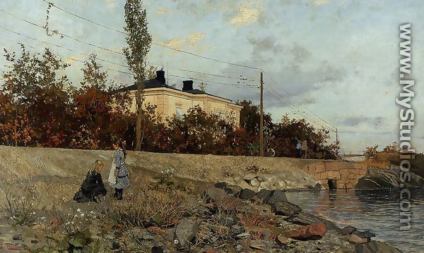 Evening at the Bay of Frogner - Fritz Thaulow
