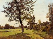 Meadow, Sunlight Effect - Henri Joseph  Harpignies
