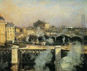 The Pont de l'Europe and the Gare Saint-Lazare with Scaffolding - Norbert Goeneutte