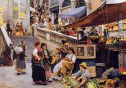 At the Foot of the Rialto, Venice - Henry Woods