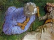 Young Women Resting in a Field - Edgar Degas