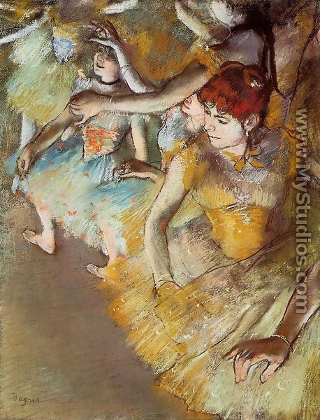 Ballet Dancers on the Stage - Edgar Degas