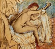 Woman Drying Herself IV - Edgar Degas
